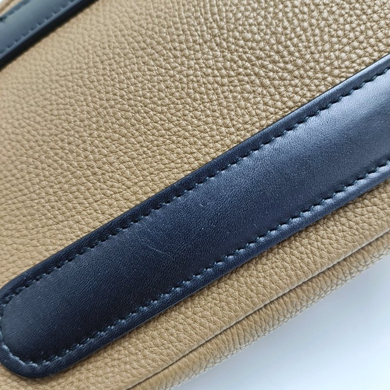 BALENCIAGA棕色牛皮手提包金色五金-9