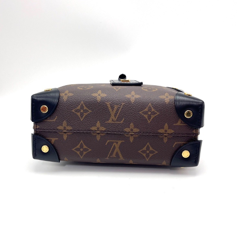 LV 經典老花八角軟盒肩背斜背包芯片款20*14*8 98新配件塵袋-4