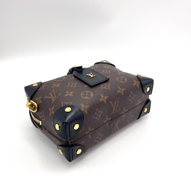 LV 經典老花八角軟盒肩背斜背包芯片款20*14*8 98新配件塵袋-5