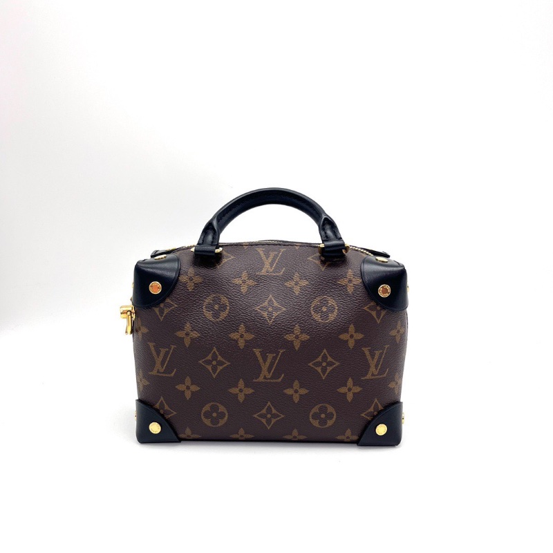LV 經典老花八角軟盒肩背斜背包芯片款20*14*8 98新配件塵袋-6