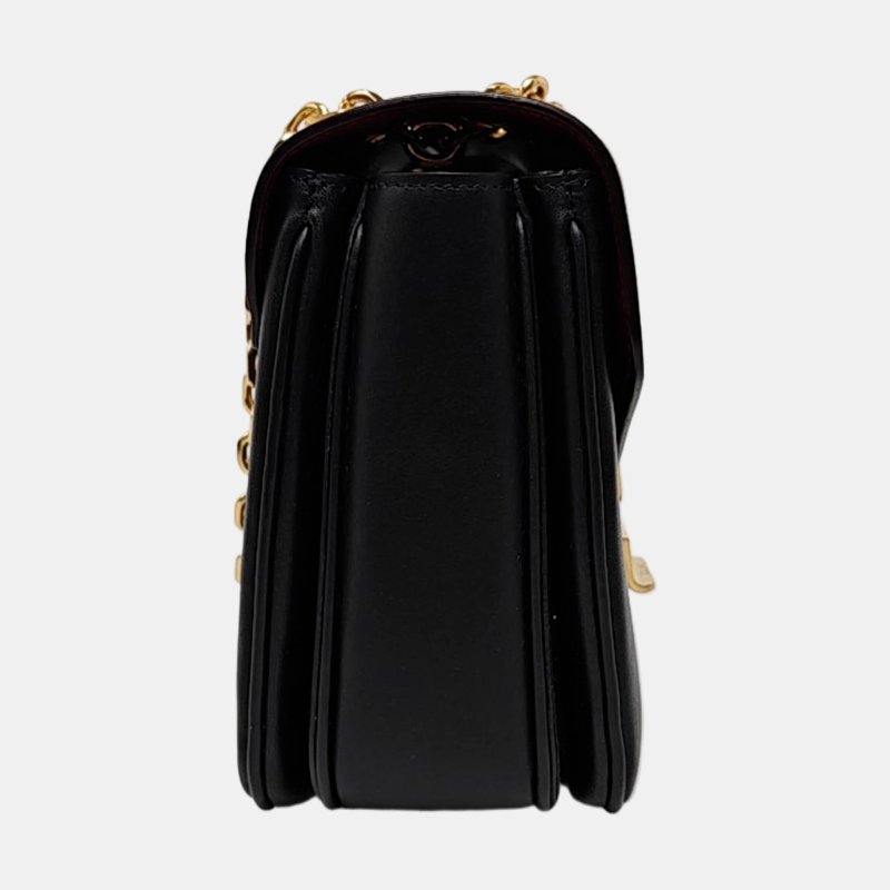 CELINE C 中號黑色牛皮單肩包手提包金色五金-3