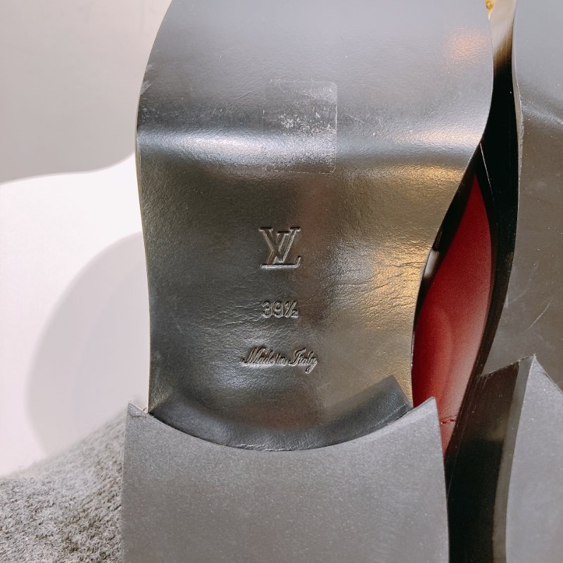 TW4679 Louis Vuitton 路易威登 酒紅色 樂福鞋 Academy Loafer Shoes 39.5 Size-9