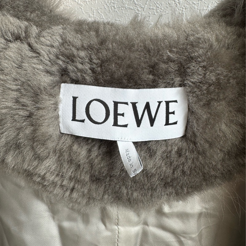 Loewe灰色羊毛大衣外套🧥36號 貴婦名媛必備商品❤️❤️-2