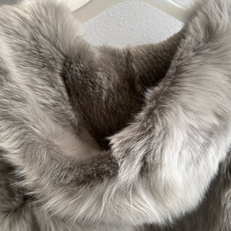 Loewe灰色羊毛大衣外套🧥36號 貴婦名媛必備商品❤️❤️-12