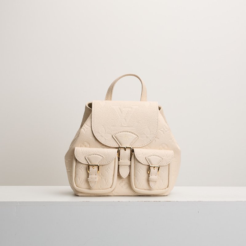 二手Lv backup 青蛙後背包／白壓紋-0