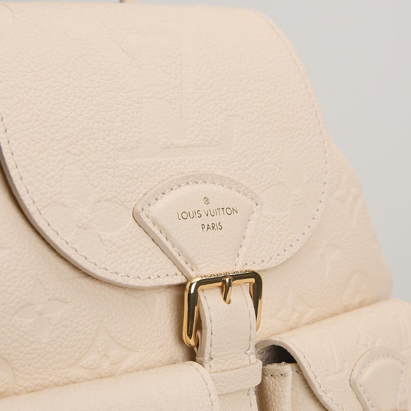 二手Lv backup 青蛙後背包／白壓紋-3