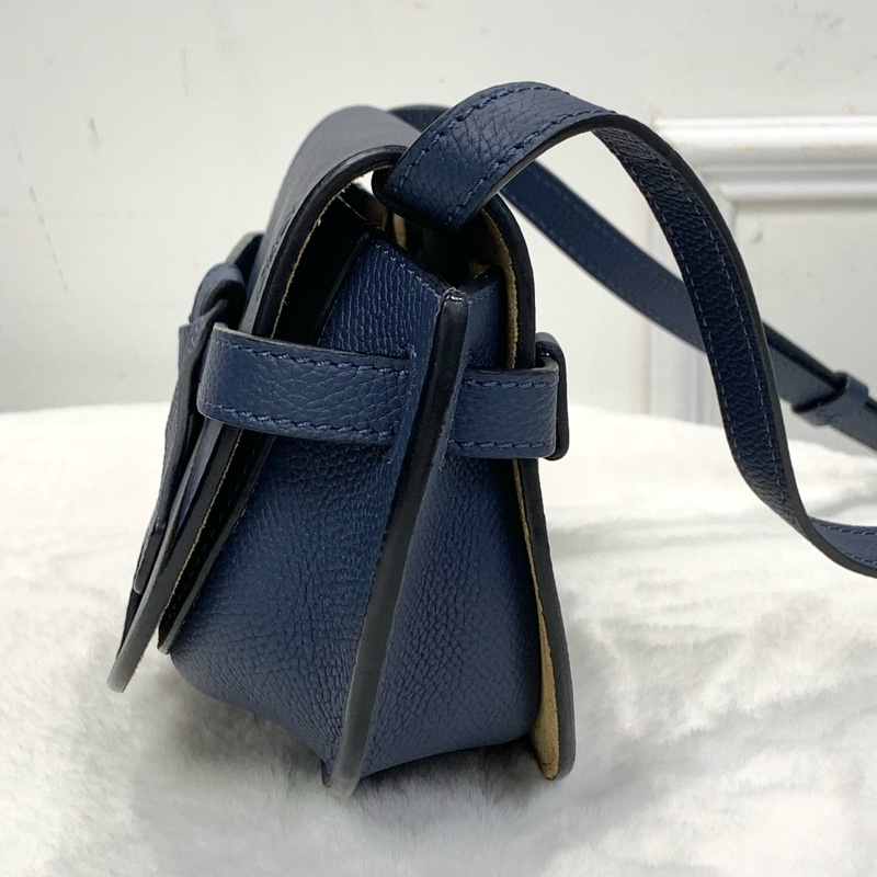 💙Loewe荔枝紋深海藍Mini Gate-1