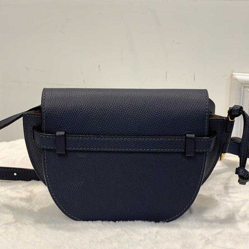 💙Loewe荔枝紋深海藍Mini Gate-2