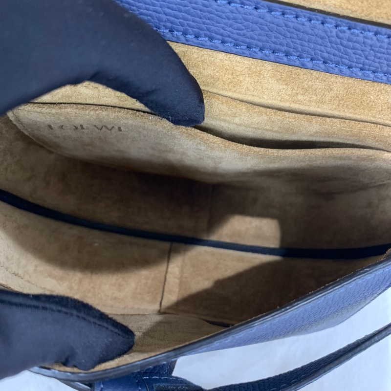 💙Loewe荔枝紋深海藍Mini Gate-5