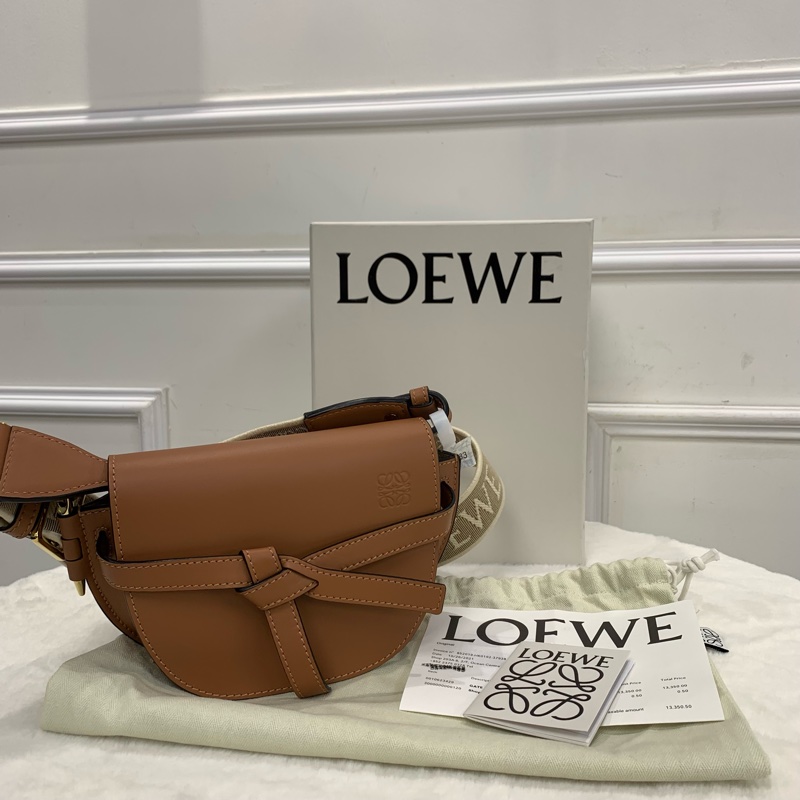 🤎Loewe光面牛皮啡色Mini Gate-0