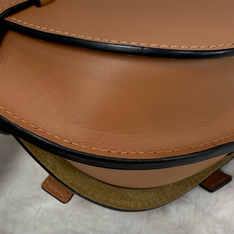 🤎Loewe光面牛皮啡色Mini Gate-11