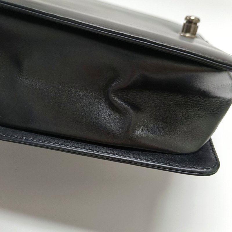 CHANEL BOY CHANEL Maxi 超大號黑色牛皮浮雕單肩包斜挎包釘色五金15開可拆卸肩帶-14