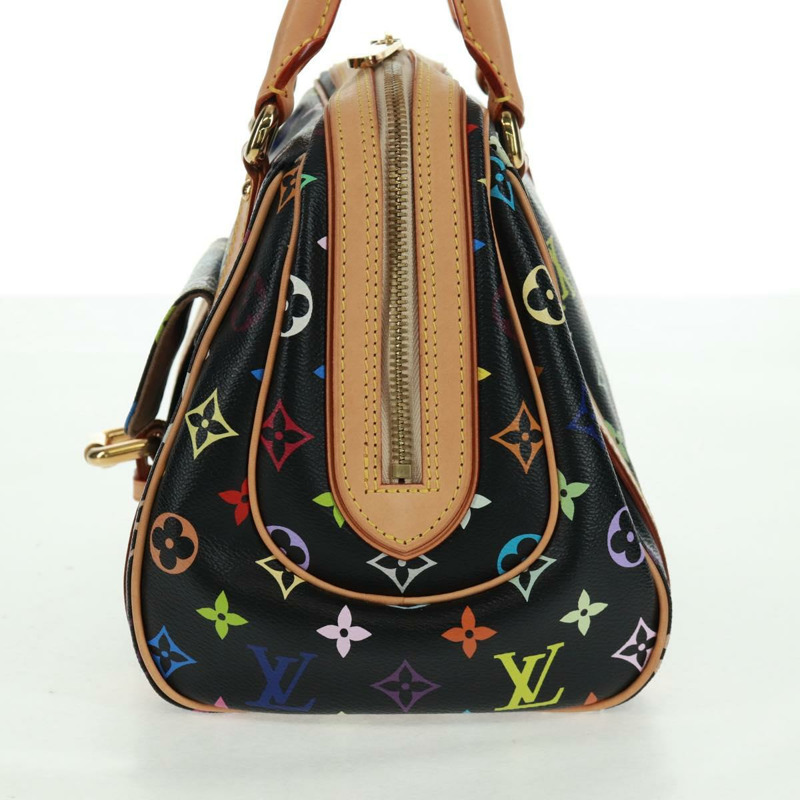 【日本直送】路易威登 Monogram Multicolor Priscilla 手袋 黑色 M40097 LV 正品 ac3881SAV-2
