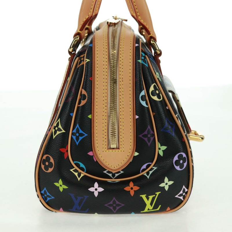 【日本直送】路易威登 Monogram Multicolor Priscilla 手袋 黑色 M40097 LV 正品 ac3881SAV-3