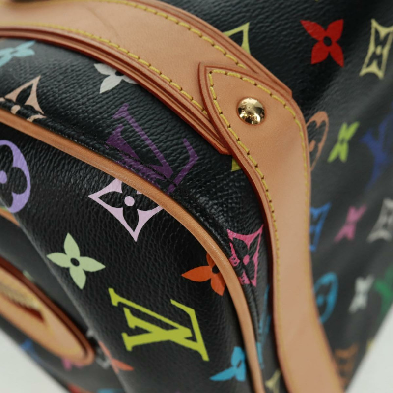 【日本直送】路易威登 Monogram Multicolor Priscilla 手袋 黑色 M40097 LV 正品 ac3881SAV-8