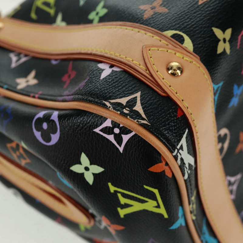 【日本直送】路易威登 Monogram Multicolor Priscilla 手袋 黑色 M40097 LV 正品 ac3881SAV-14