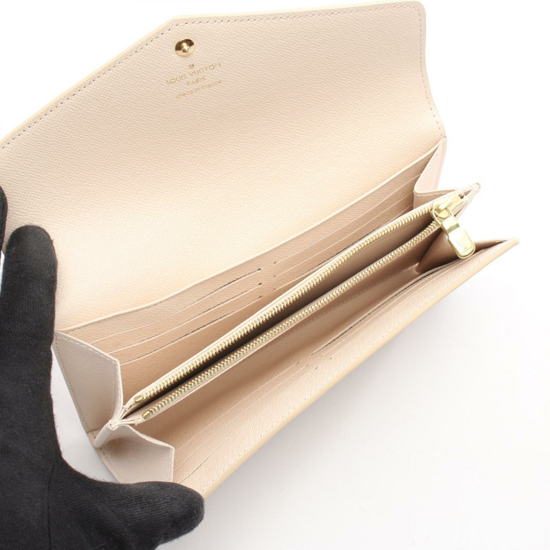 路易威登 Portefeiulle Sarah 航海風雙折錢包 N40482 白色 二手-2