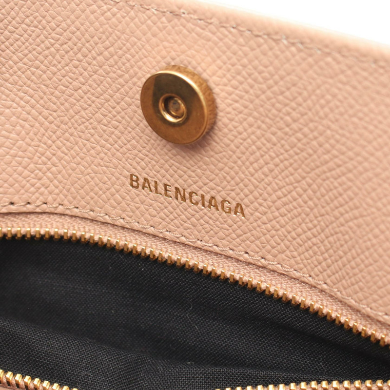 BALENCIAGA Ville XXS 單肩斜背包 569856 皮革 粉紅色 二手 女士-3