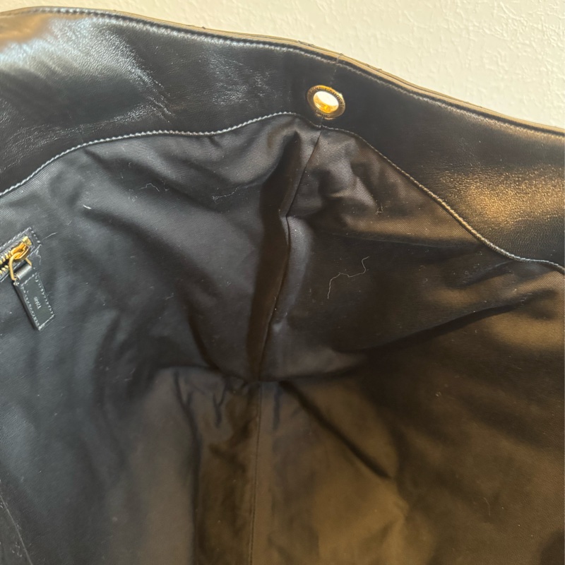 YSL黑菱格金大logo肩背包 時尚名媛最愛🫶🫶-24