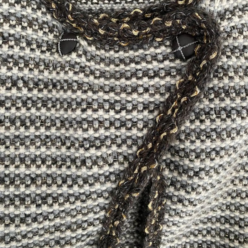 Chanel 喀什米爾/羊毛混紡邊織開衫-9