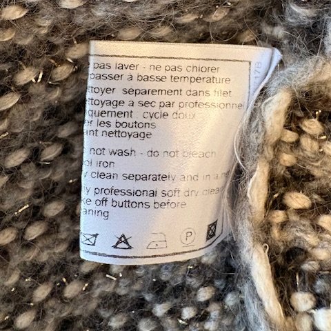 Chanel 喀什米爾/羊毛混紡邊織開衫-14