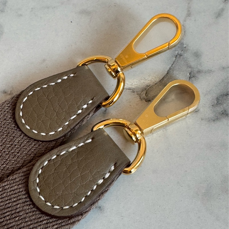 Hermes大象灰金釦mini evelyne 必買❤️-11