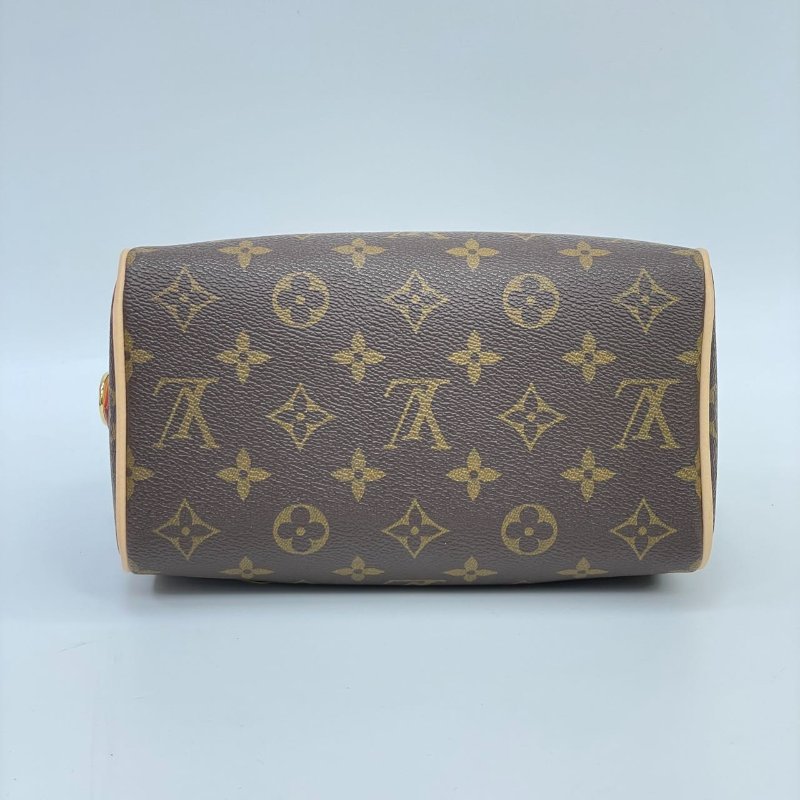 近全新 LouisVuitton/路易威登 Speedy20 桃紅色不可調節背帶 斜背包-3