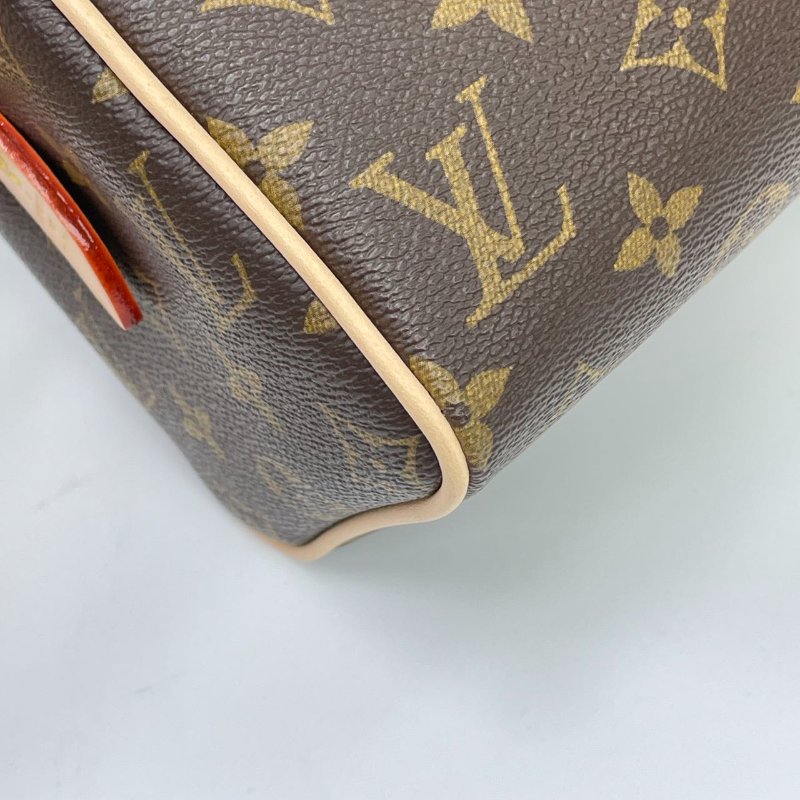 近全新 LouisVuitton/路易威登 Speedy20 桃紅色不可調節背帶 斜背包-10