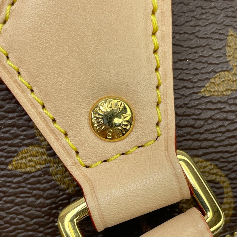 近全新 LouisVuitton/路易威登 Speedy20 桃紅色不可調節背帶 斜背包-16
