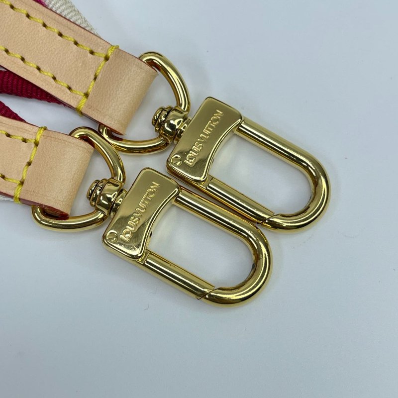 近全新 LouisVuitton/路易威登 Speedy20 桃紅色不可調節背帶 斜背包-20