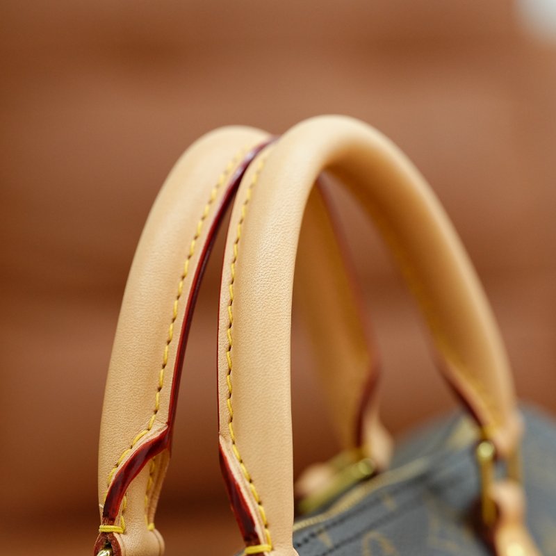 狀況超好 LouisVuitton/路易威登 老花Speedy30 背帶款 手提斜背包-6