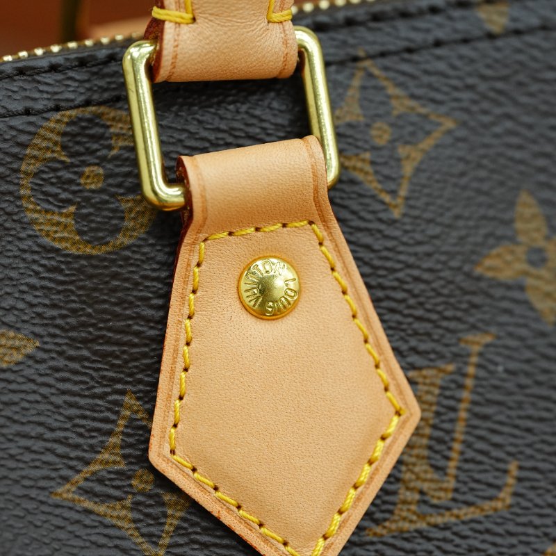 狀況超好 LouisVuitton/路易威登 老花Speedy30 背帶款 手提斜背包-15