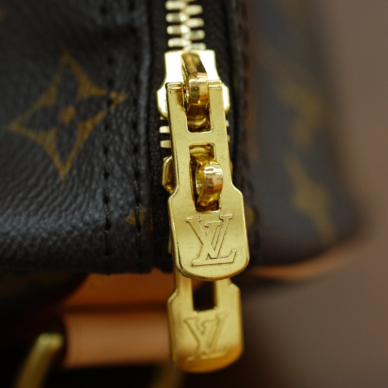 狀況超好 LouisVuitton/路易威登 老花Speedy30 背帶款 手提斜背包-16