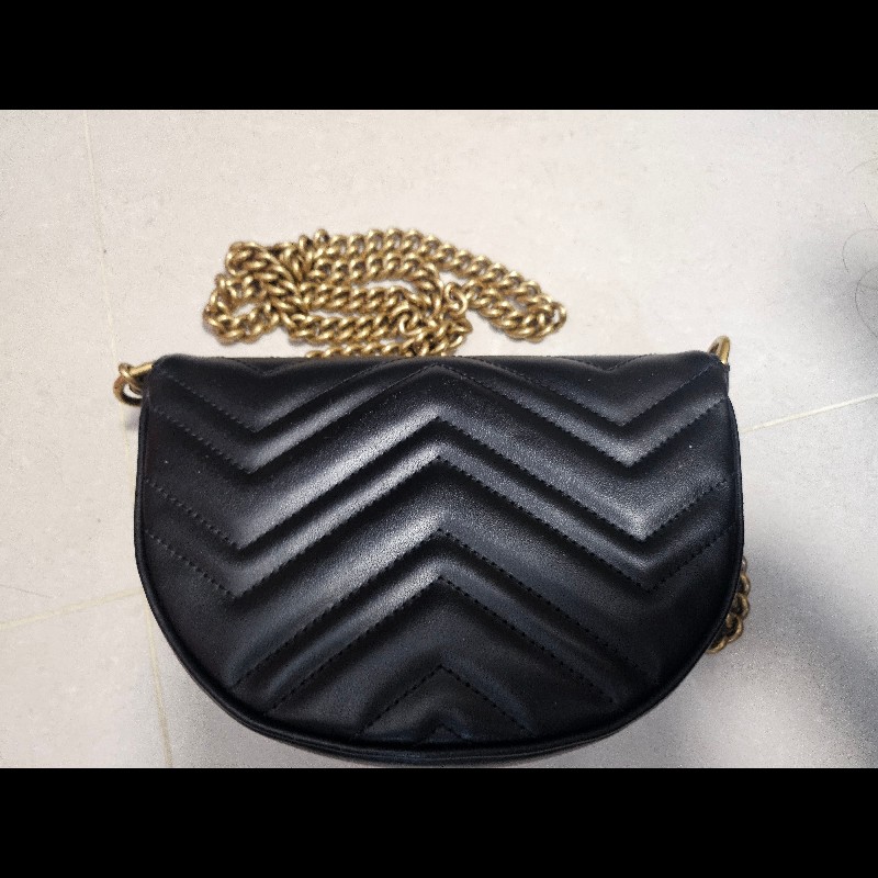 Gucci Marmont 馬夢半月包，99新喔～-6