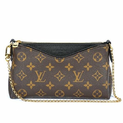 LouisVuitton/路易威登 Monogram Pallas Clutch 傳奇鏈條信封 斜背包