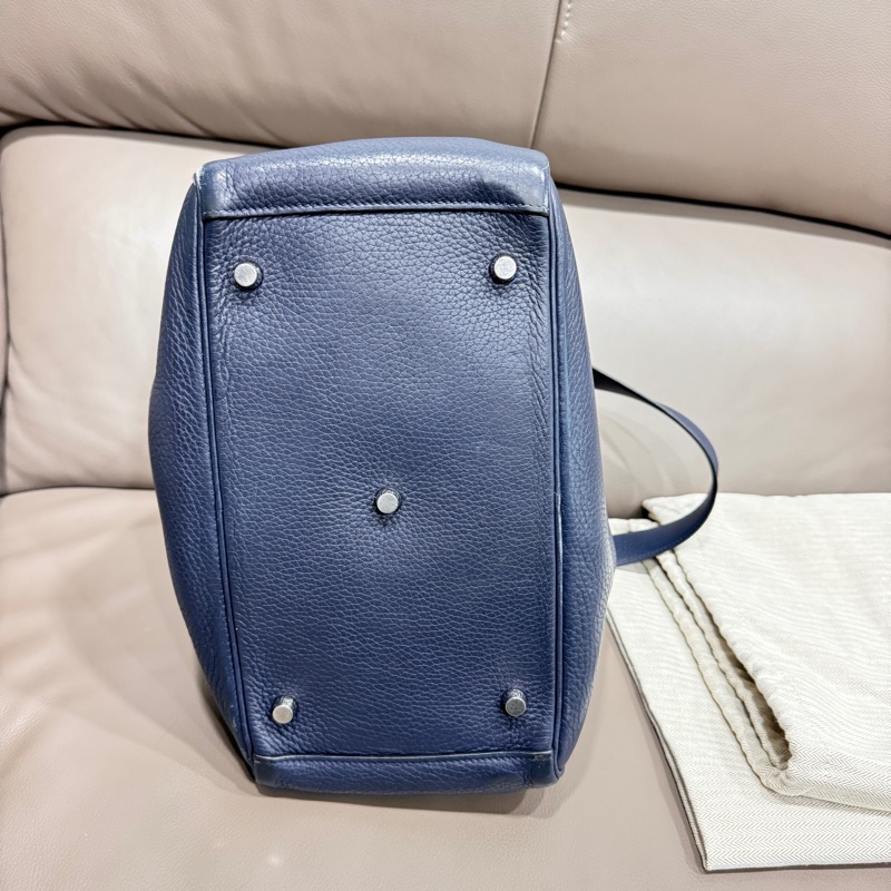 Lindy 30 indigo藍 銀扣X刻-8