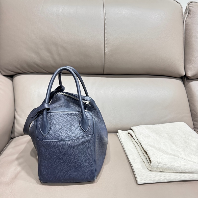 Lindy 30 indigo藍 銀扣X刻-9