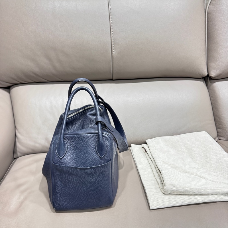 Lindy 30 indigo藍 銀扣X刻-11