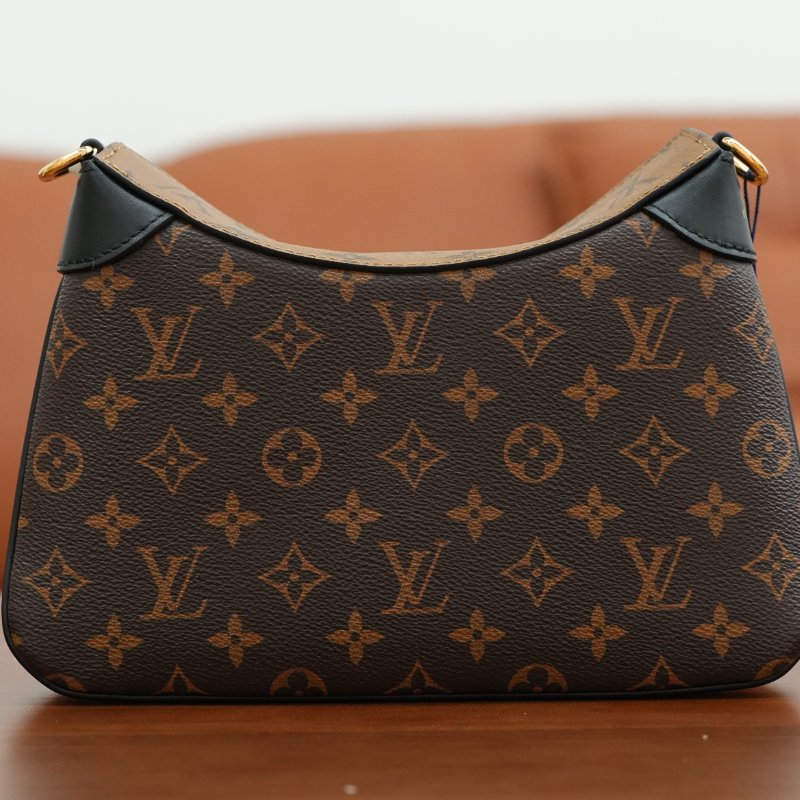 近全新 LouisVuitton/路易威登 Twinny 拼色牛角包 鏈條肩背包-3