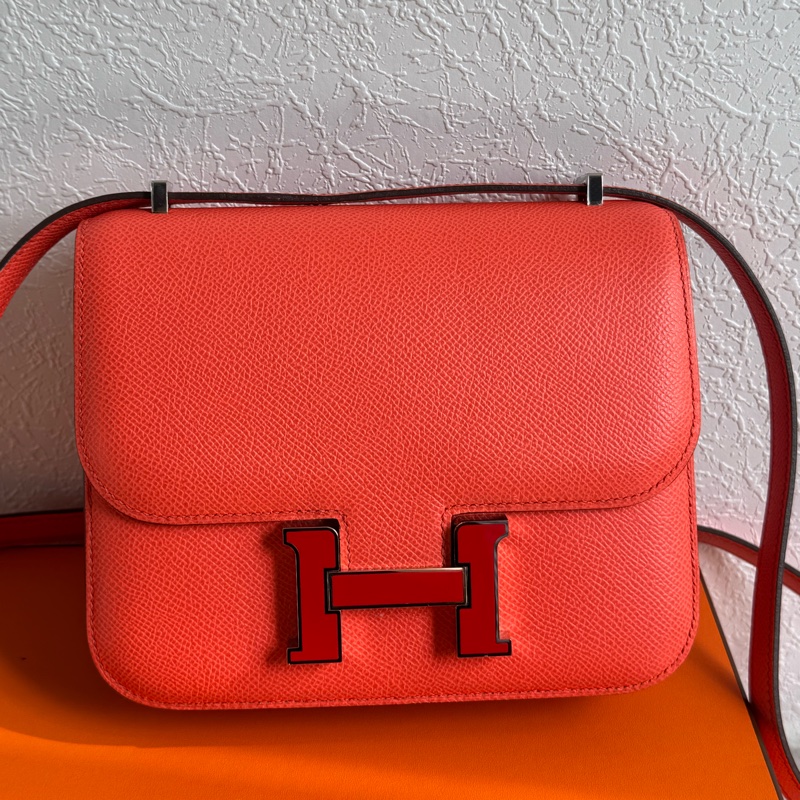 Hermes橘紅珐瑯H康康18-0