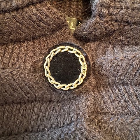 Chanel 黑色 cashmere 針織開襟衫-12
