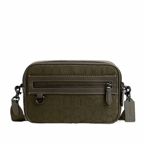 Coach 男士 THEO 經典SIGNATURE 單肩包均碼碼23cm*6.5cm*14.5cm