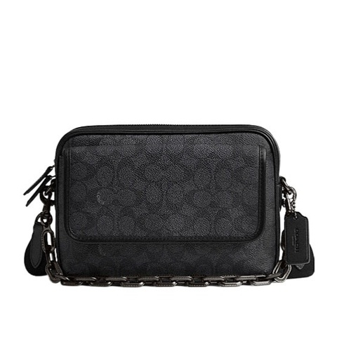 Coach 男士 CHARTER FLAP中號單肩包均碼碼23.5cm*5cm*17cm