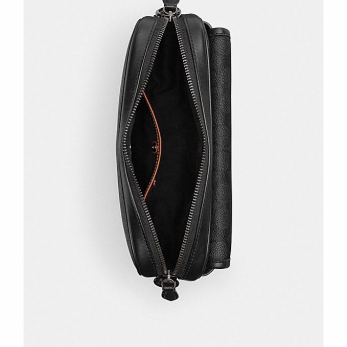 Coach 男士 CHARTER FLAP中號單肩包均碼碼23.5cm*5cm*17cm-3