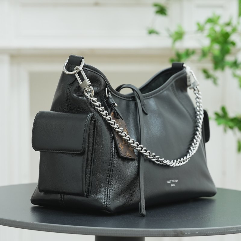 近全新 LouisVuitton/路易威登 黑武士Carryall Cargo PM 肩背包斜背包-2