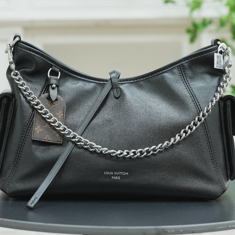 近全新 LouisVuitton/路易威登 黑武士Carryall Cargo PM 肩背包斜背包-10