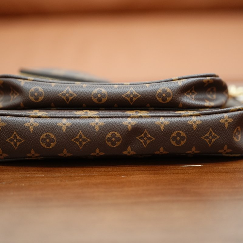 LouisVuitton/路易威登 Multi Pochette五合一綠色背带 肩背包斜挎包-11