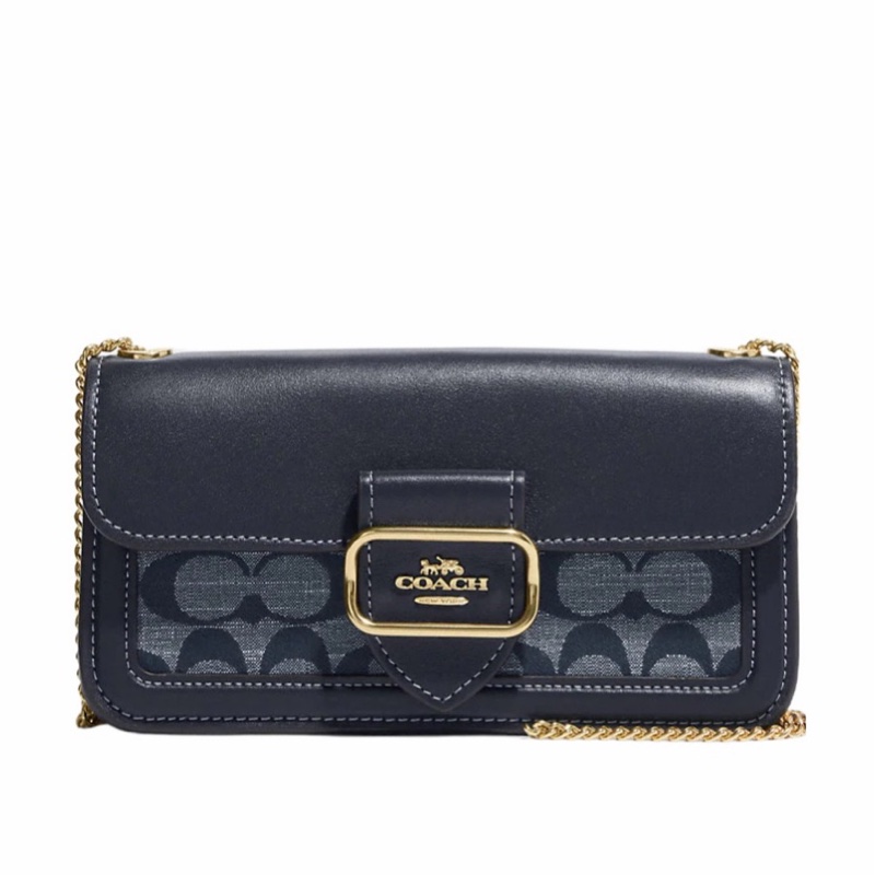 Coach 女士 Morgan 徽標斜挎包均碼碼常規、20cm*4.5cm*11cm-0