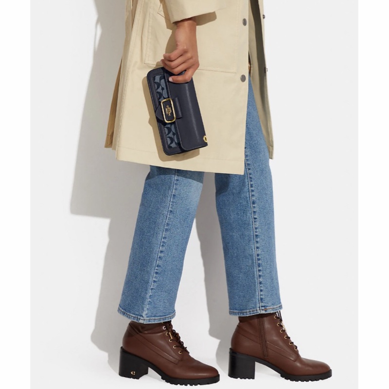 Coach 女士 Morgan 徽標斜挎包均碼碼常規、20cm*4.5cm*11cm-3