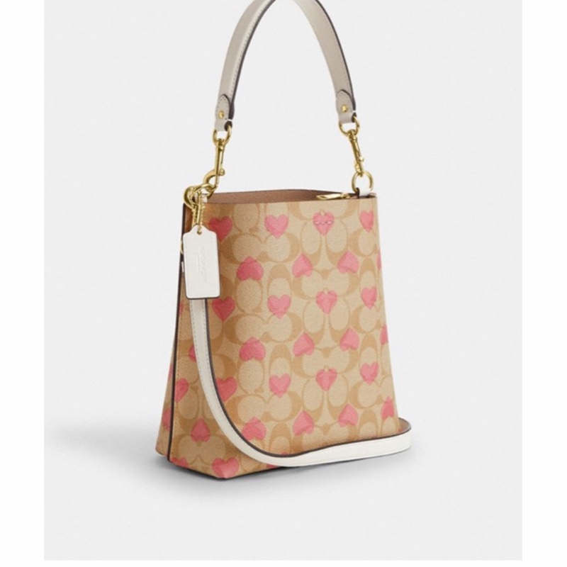 Coach 女士 Mollie系列愛心印花單肩包均碼碼20cm*10.5cm*21.5cm-1